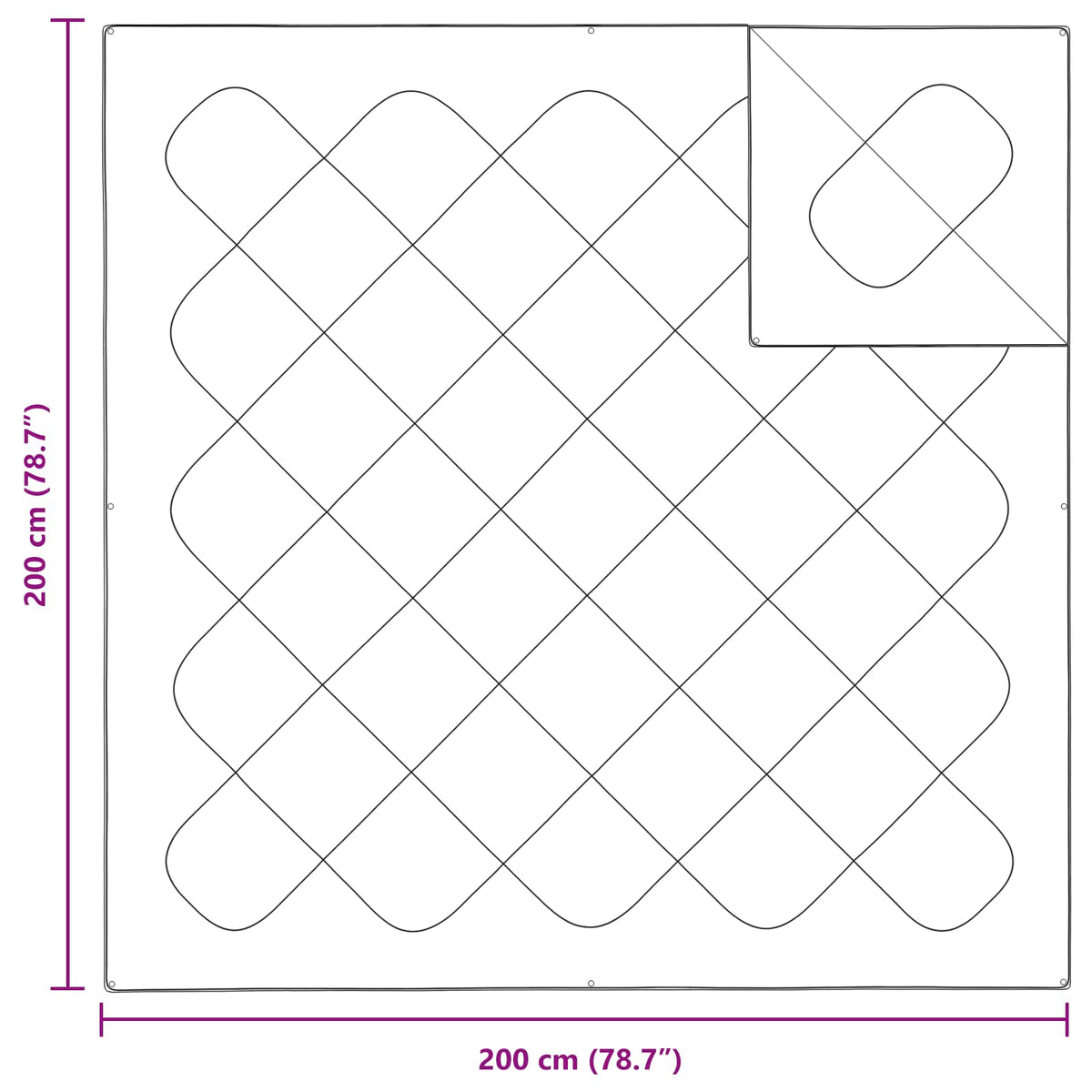Duvet s jastucima s jastukom 3 pcs Bijelo Mikrovlakna
