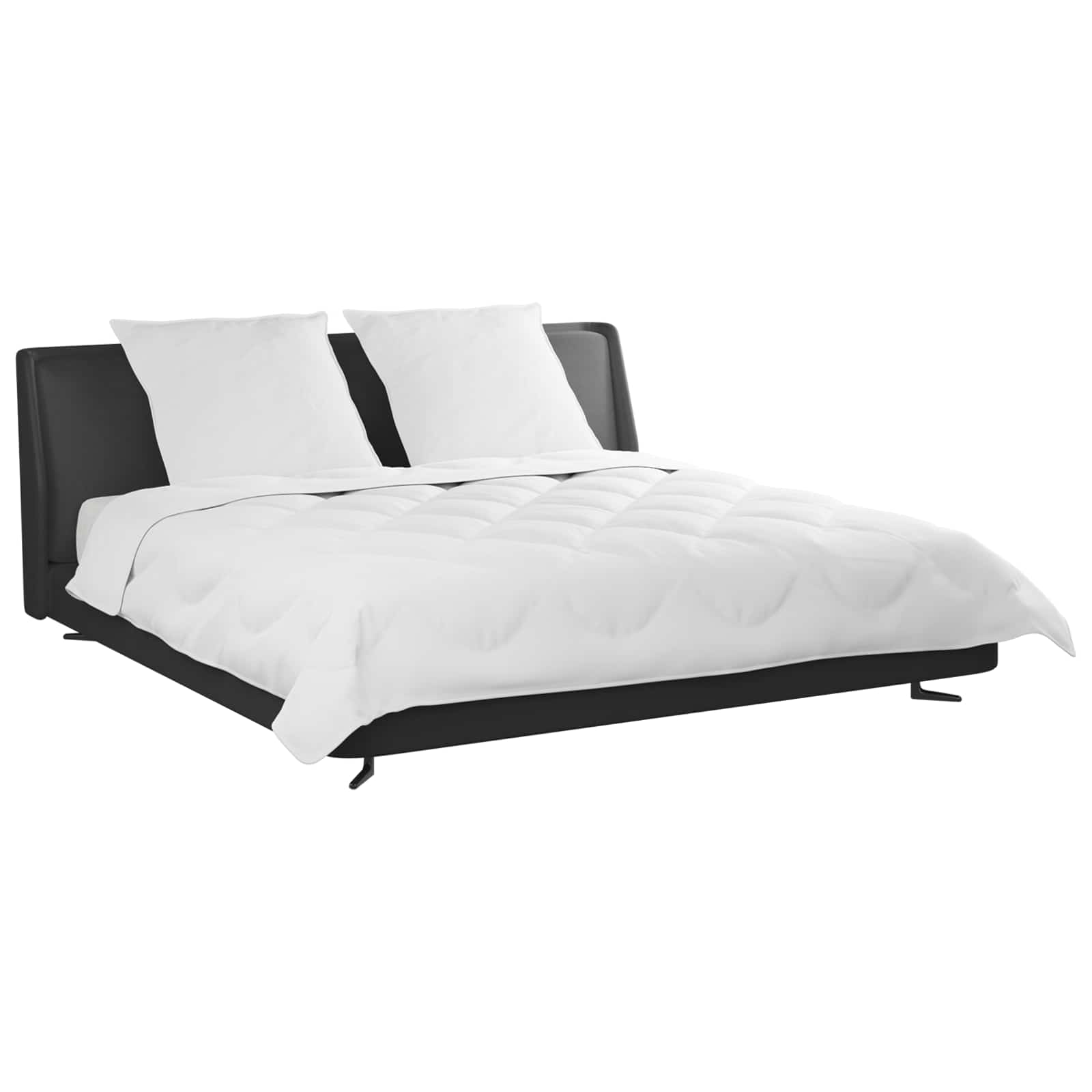 Duvet s jastucima s jastukom 3 pcs Bijelo Mikrovlakna
