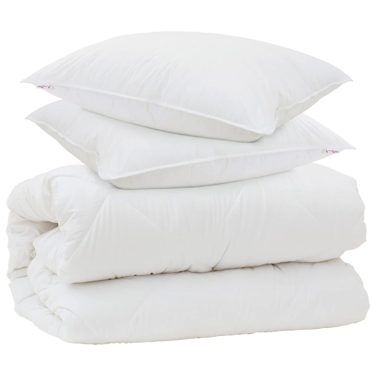 Duvet s jastucima s jastukom 3 kom. Bijela Mikrovlakna 240 x 200 cm,40 x 60 cm