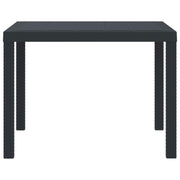 Stol za vrt Antracit 100 x 100 x 73 cm poliratan