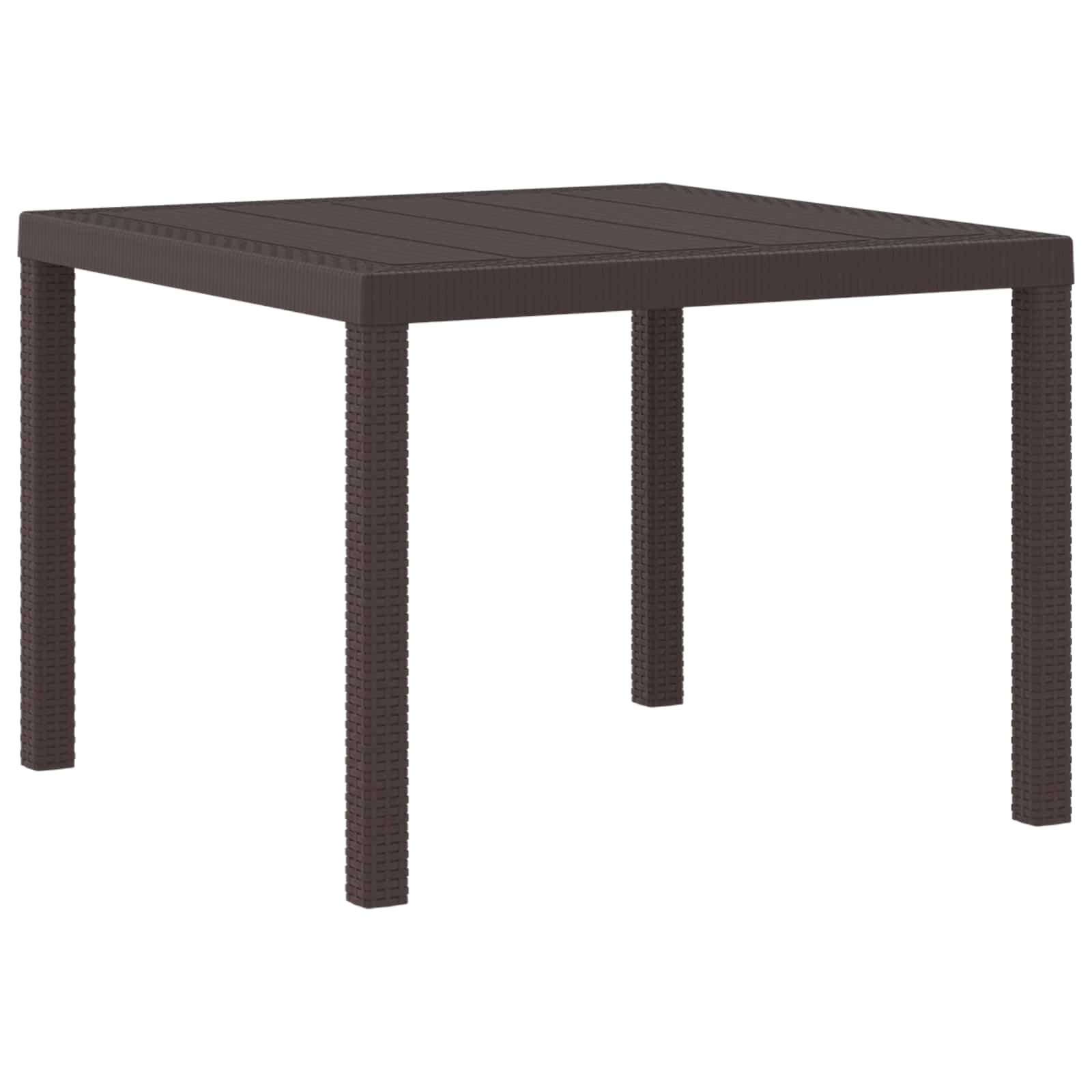 Stol za vrt Smeđa 100 x 100 x 73 cm poliratan