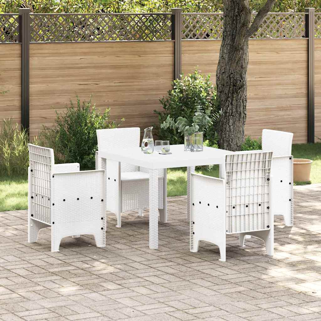 Stol za vrt Bijelo 100 x 100 x 73 cm poliratan
