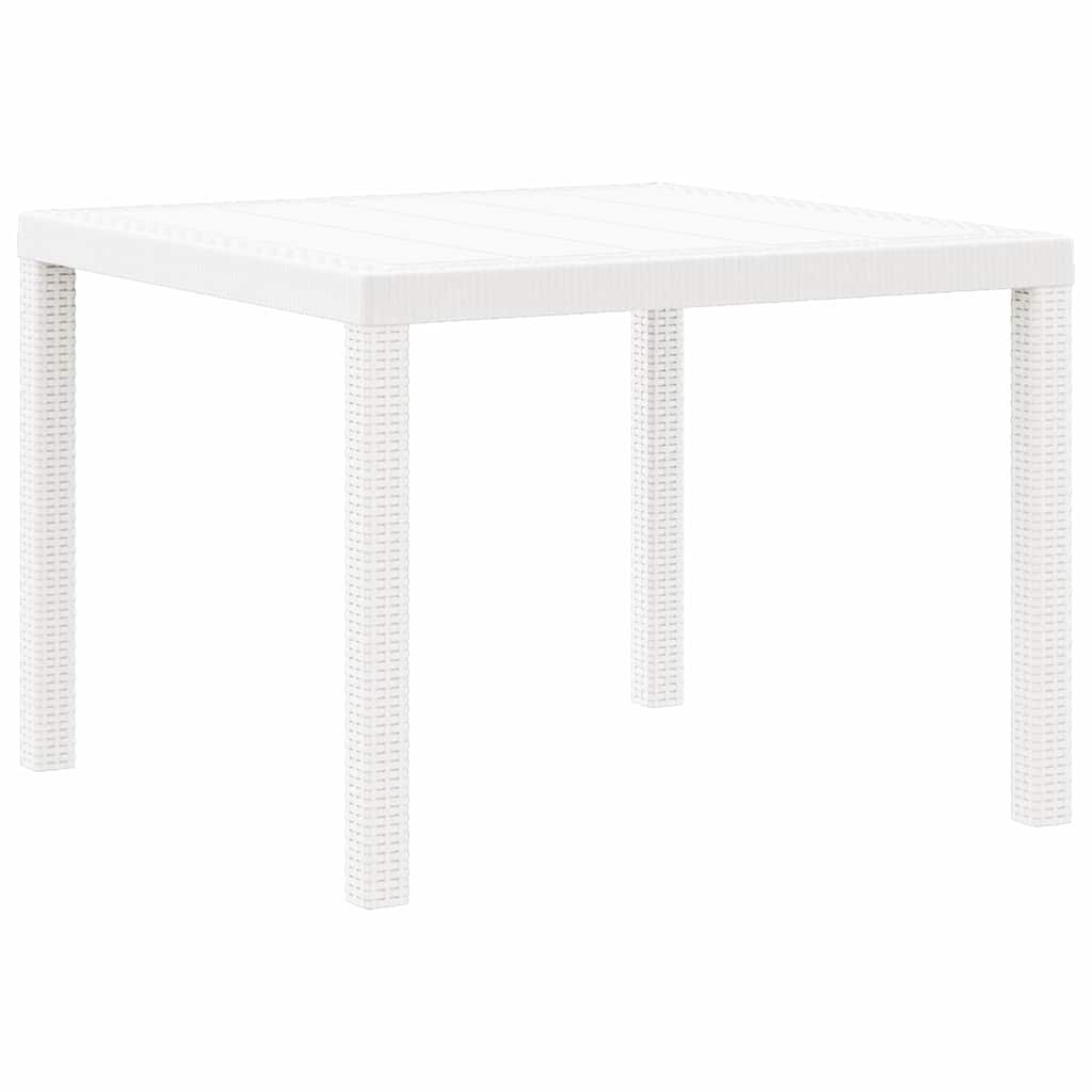 Stol za vrt Bijelo 100 x 100 x 73 cm poliratan