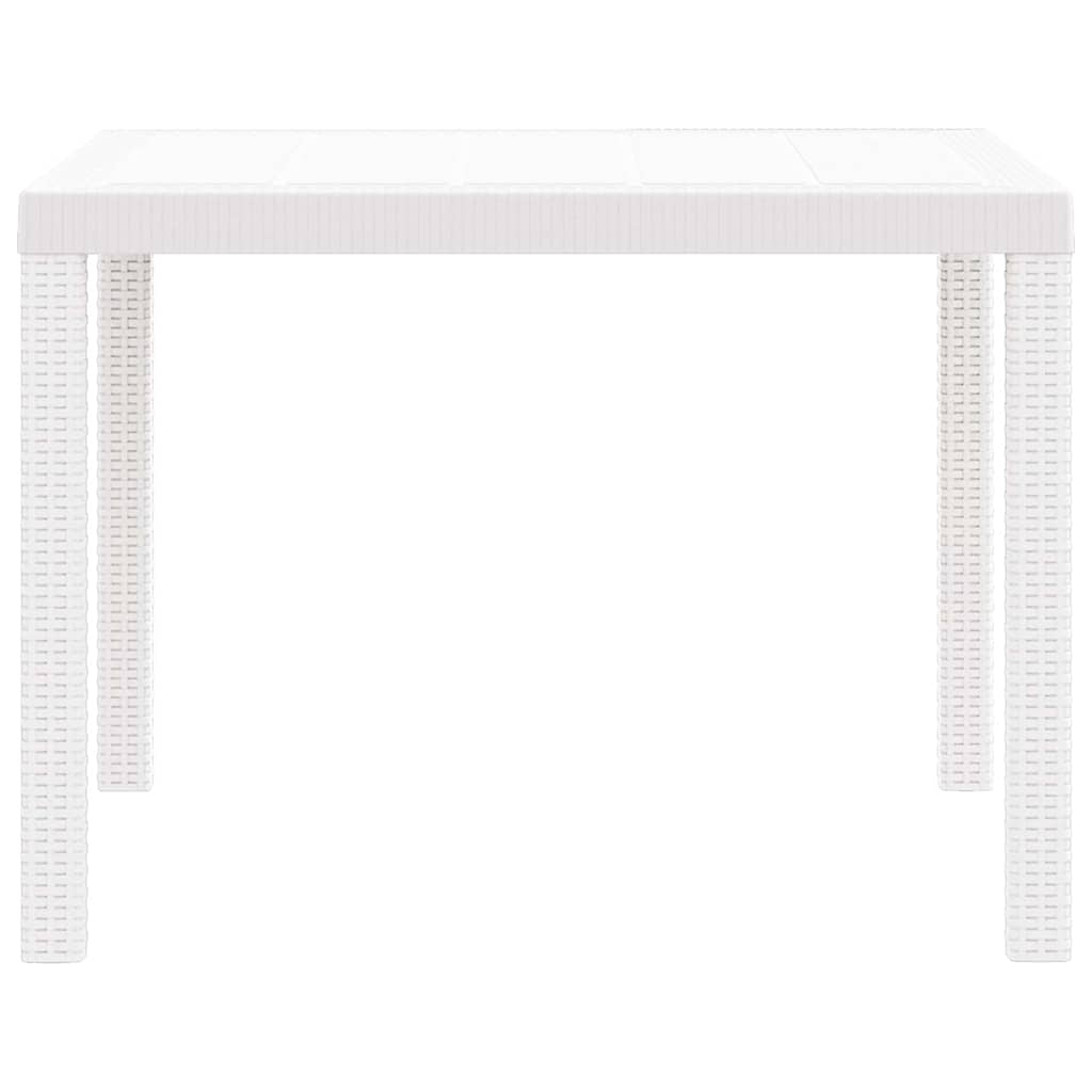 Stol za vrt Bijelo 100 x 100 x 73 cm poliratan
