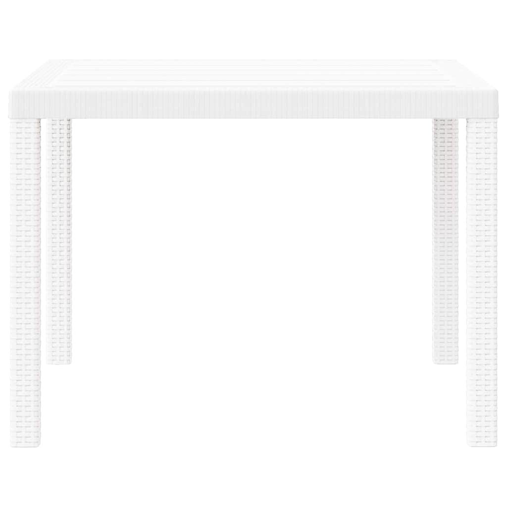Stol za vrt Bijelo 100 x 100 x 73 cm poliratan