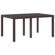 Stol za vrt Smeđa 150 x 100 x 73 cm poliratan