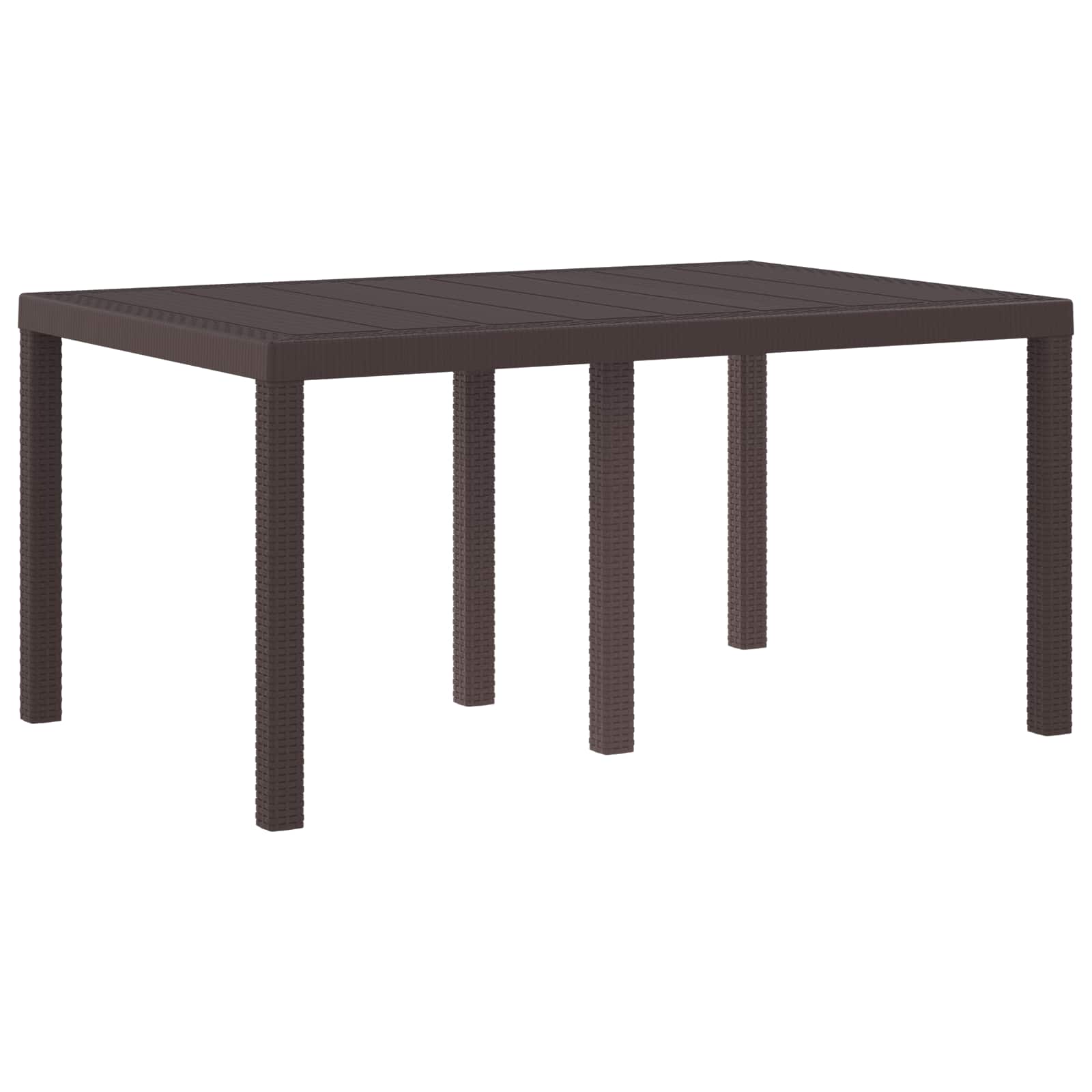 Stol za vrt Smeđa 150 x 100 x 73 cm poliratan