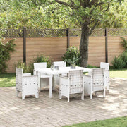 Stol za vrt Bijelo 150 x 100 x 73 cm poliratan