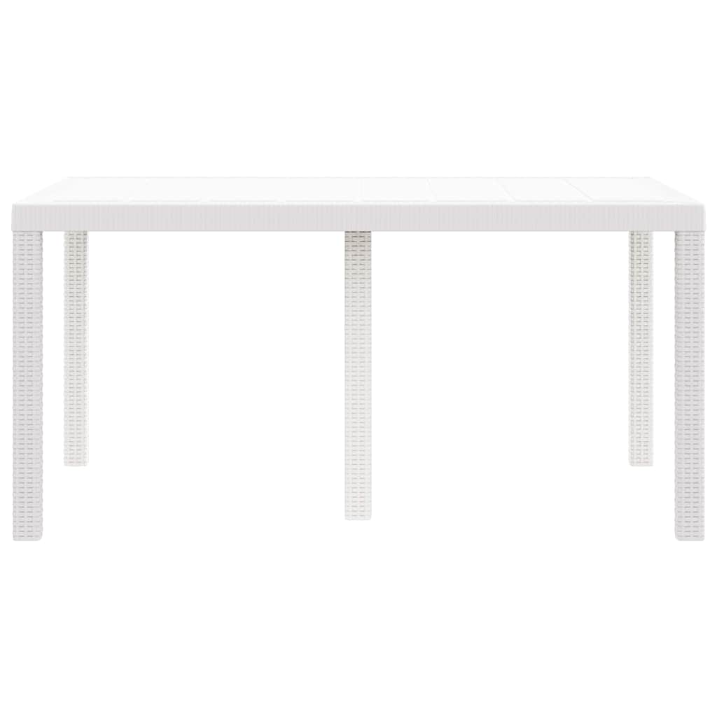 Stol za vrt Bijelo 150 x 100 x 73 cm poliratan