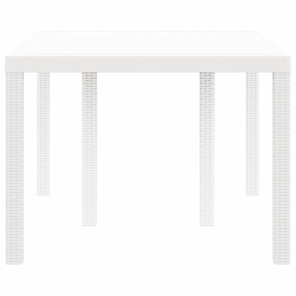 Stol za vrt Bijelo 150 x 100 x 73 cm poliratan