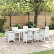 Stol za vrt Bijelo 200 x 100 x 73 cm poliratan