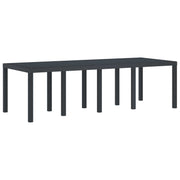 Stol za vrt Antracit 250 x 100 x 73 cm poliratan