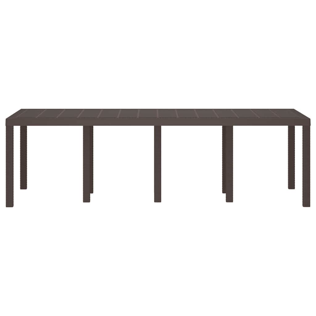 Stol za vrt Smeđa 250 x 100 x 73 cm poliratan