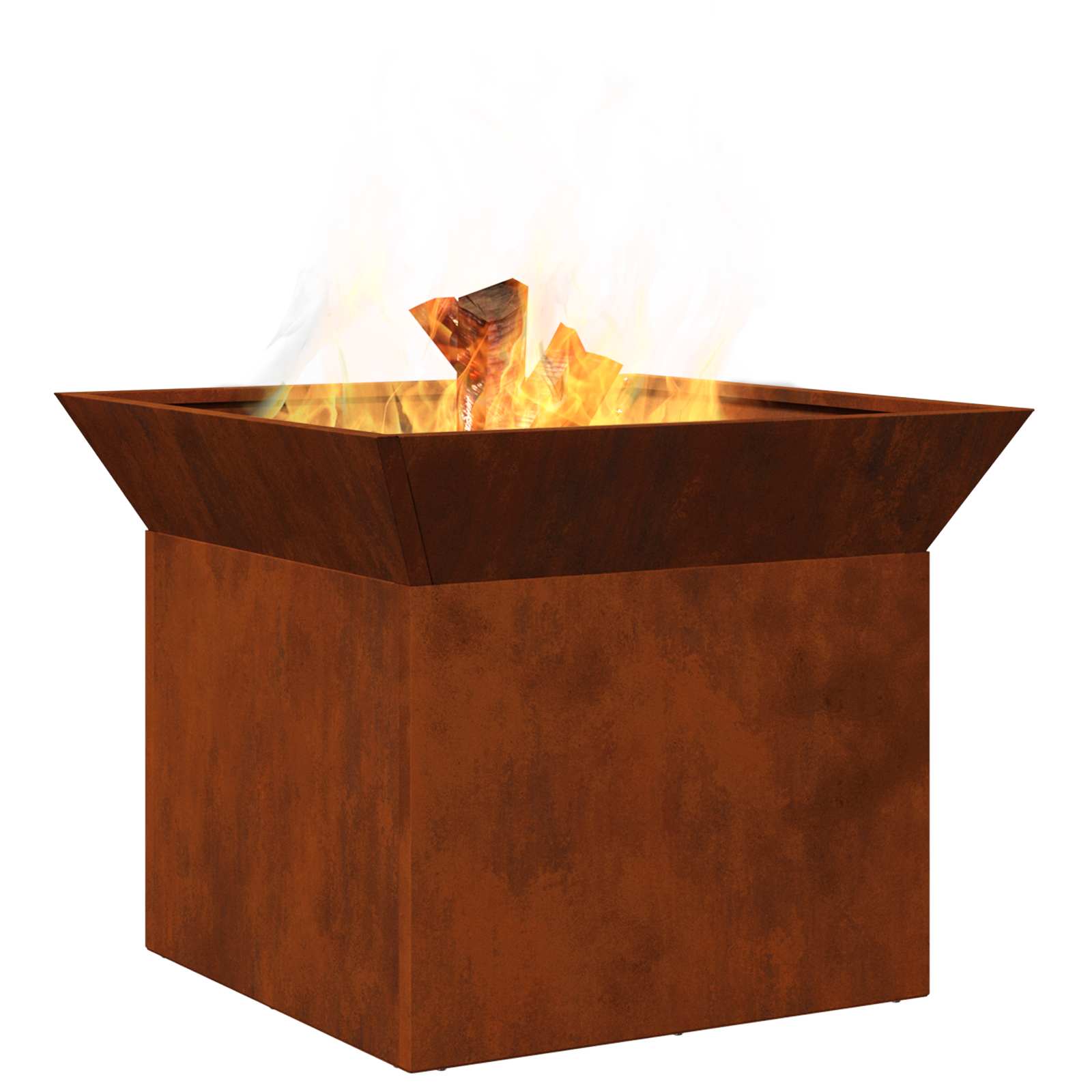 Kamin Rđa 50 x 50 x 40 cm Otporni čelik