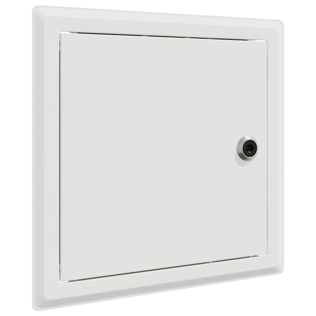 Pristupna ploča 2 pcs Bijelo 23 x 23 x 3 cm Čelik