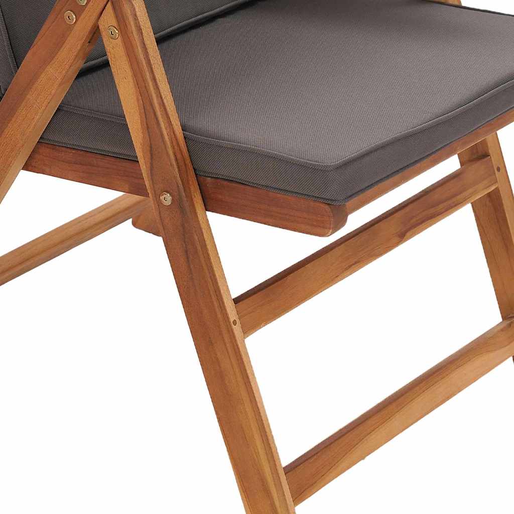 Vrtna stolica 4 pcs Smeđa i siva 57 x 71,5 x 104 cm