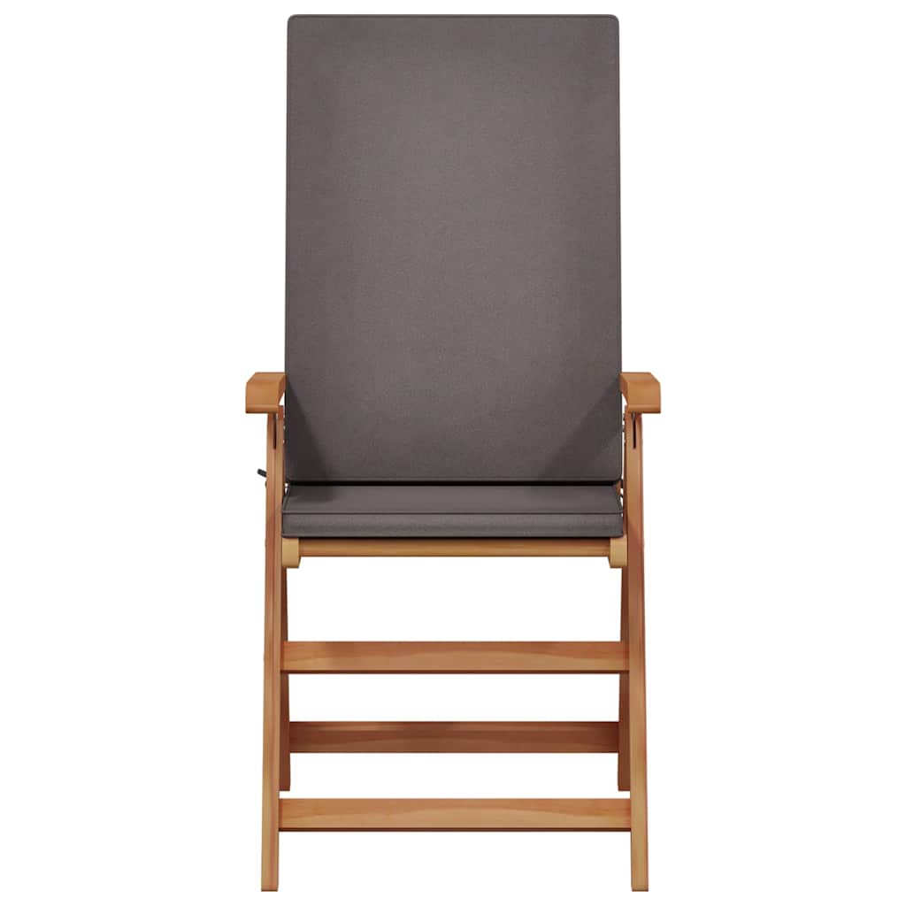 Vrtna stolica 4 pcs Smeđa i siva 57 x 71,5 x 104 cm