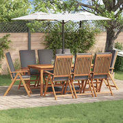 Vrtna stolica 8 pcs Smeđa i siva 57 x 71,5 x 104 cm