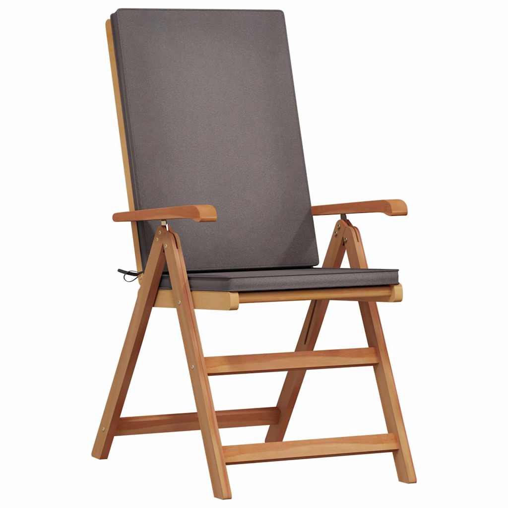 Vrtna stolica 8 pcs Smeđa i siva 57 x 71,5 x 104 cm