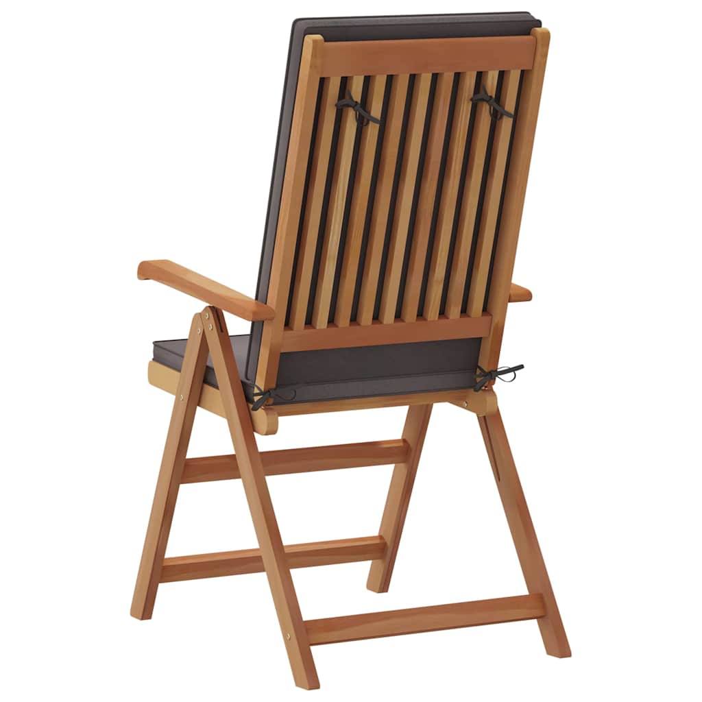 Vrtna stolica 8 pcs Smeđa i siva 57 x 71,5 x 104 cm