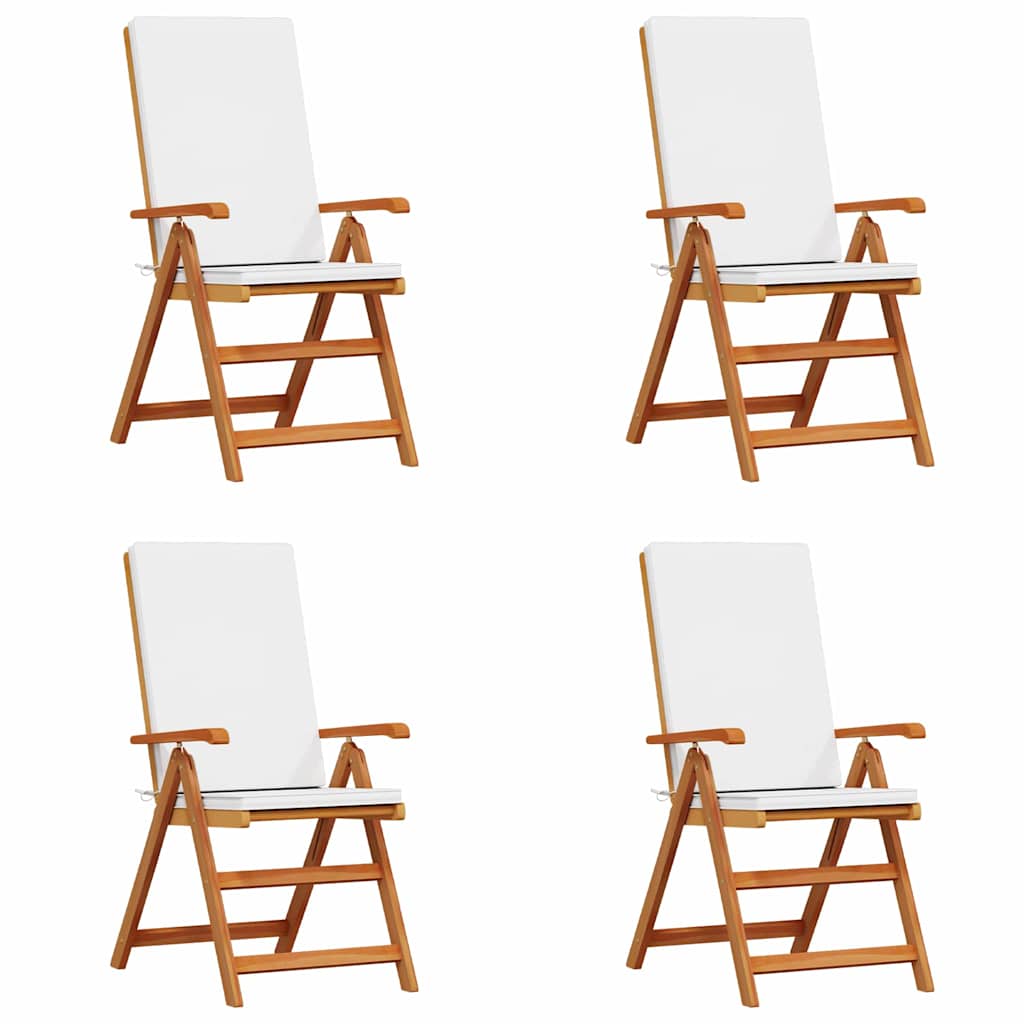 Vrtna stolica 4 pcs Smeđa i bijela 57 x 71,5 x 104 cm