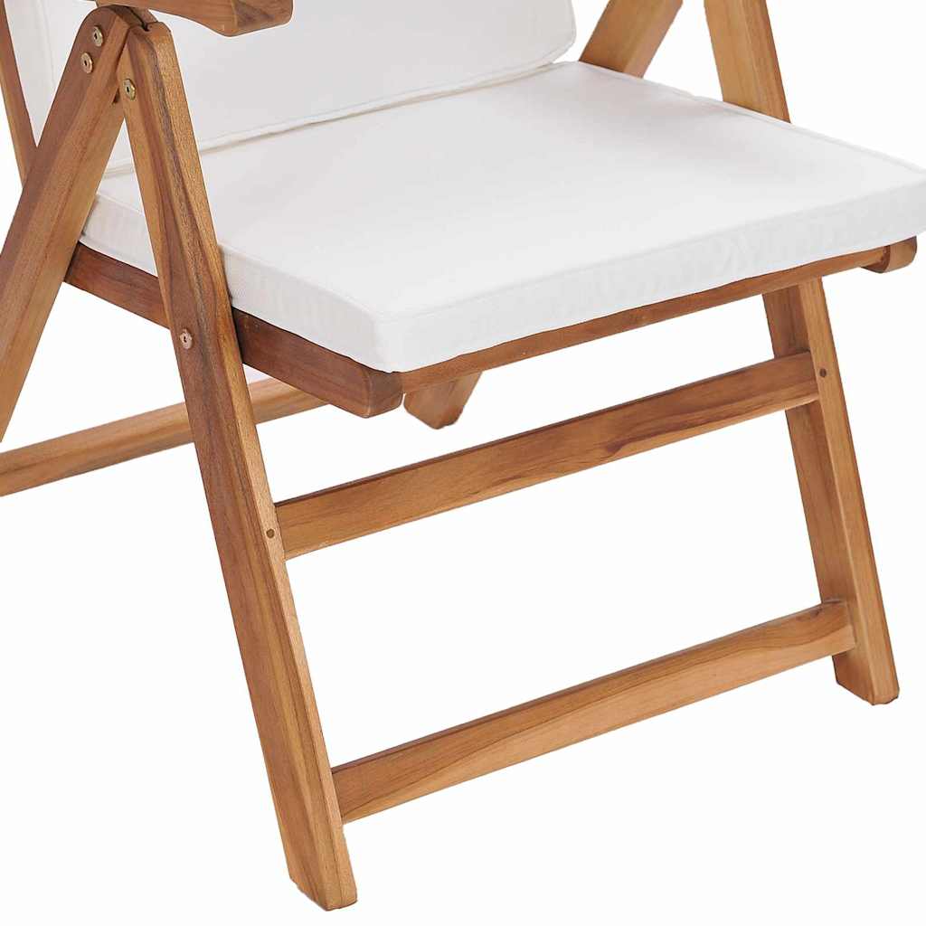 Vrtna stolica 6 pcs Smeđa i bijela 57 x 71,5 x 104 cm