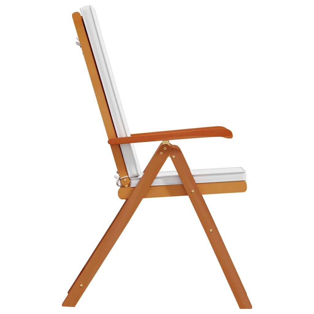 Vrtna stolica 6 pcs Smeđa i bijela 57 x 71,5 x 104 cm