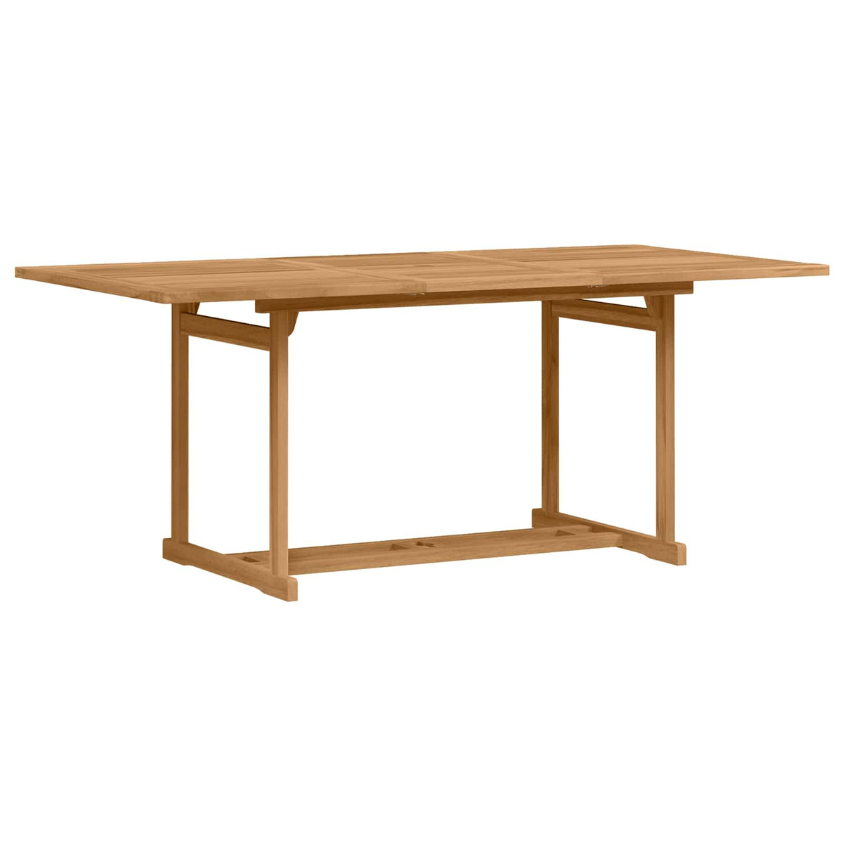 Vrtni set za objed 9 pcs Smeđa Čvrsto teak drvo