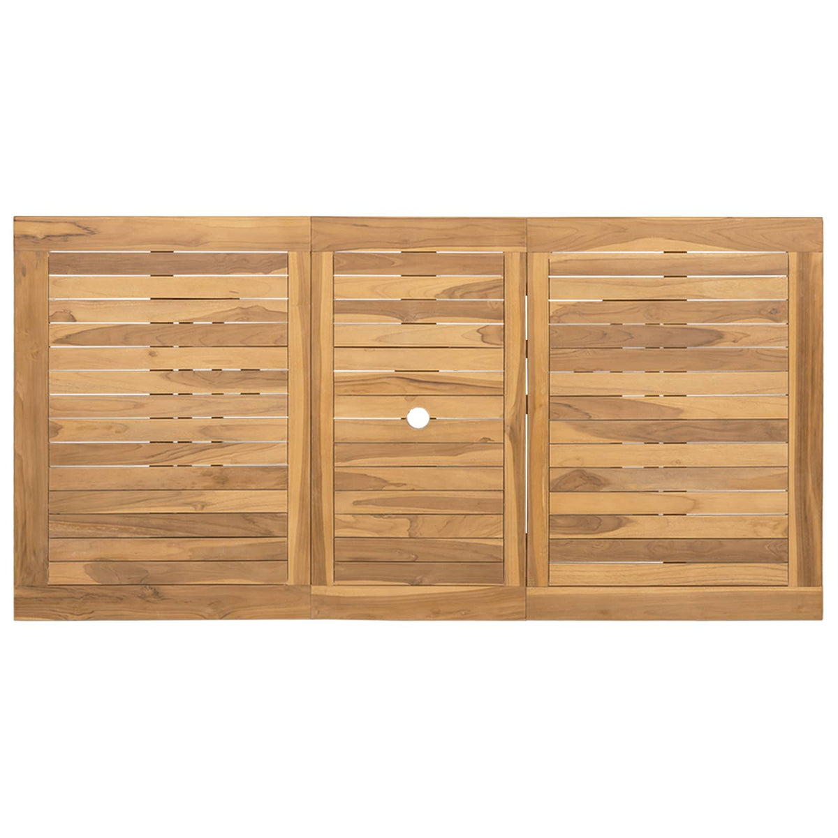 Vrtni set za objed 9 pcs Smeđa Čvrsto teak drvo