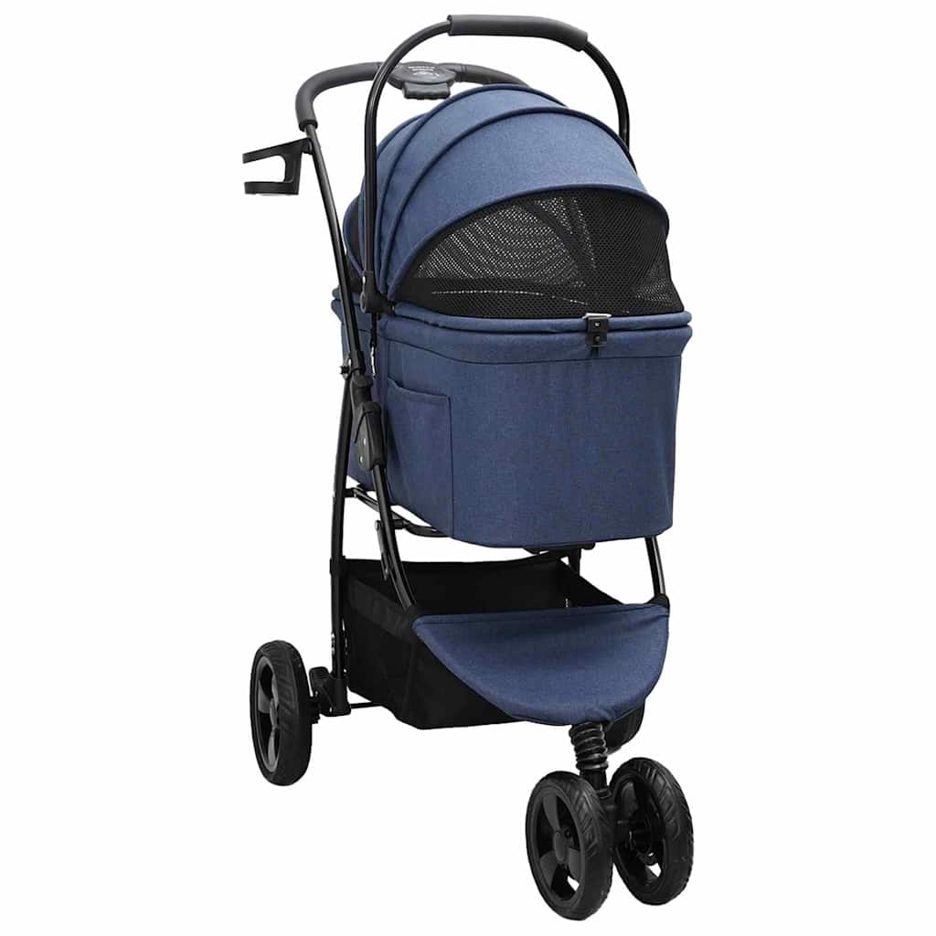 Sklopiva kolica za kućne ljubimce Plava 78 x 54 x 101 cm