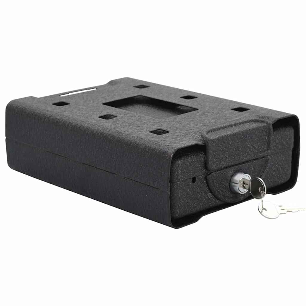 Auto sef s zaključavanjem Crna 22 x 16 x 7 cm Čelik