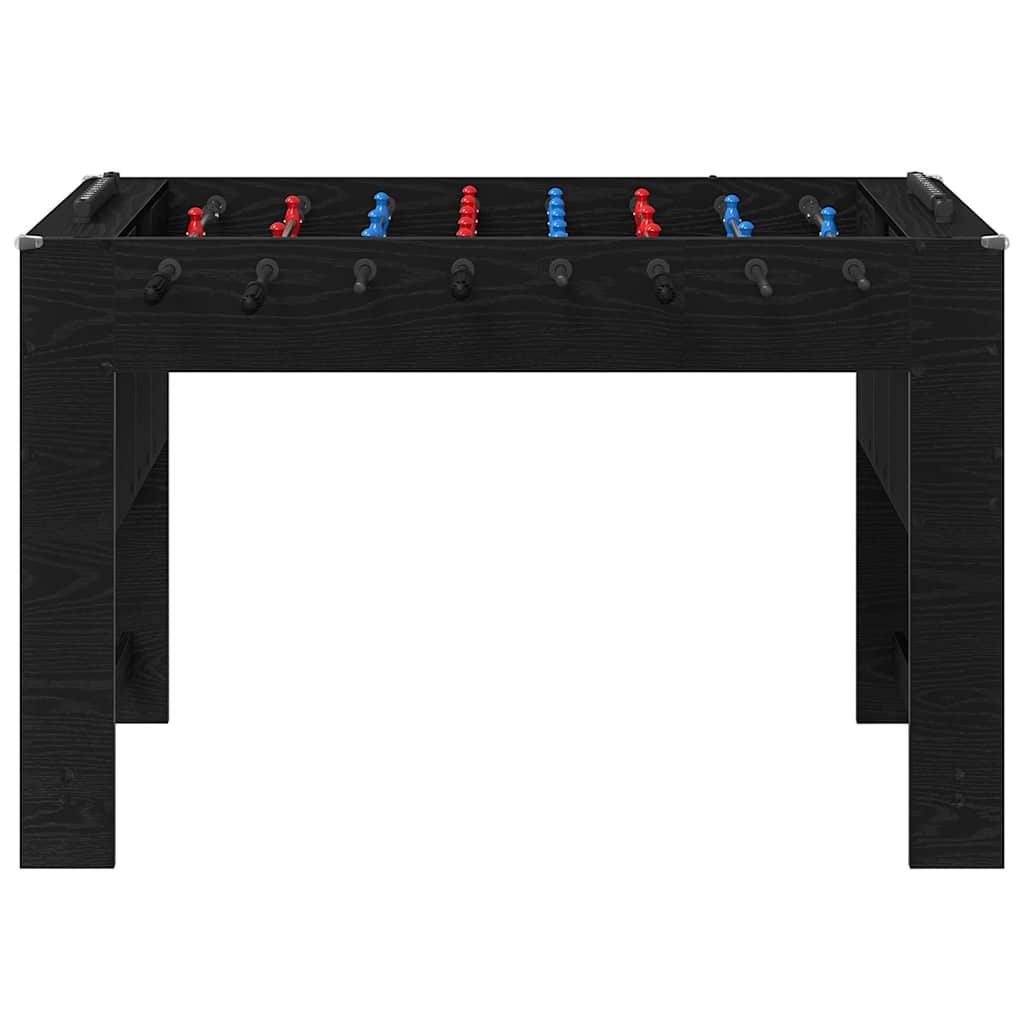 Fuzbal Stol Crni Hrast 125 x 60,5 x 80 cm Konstruirano drvo