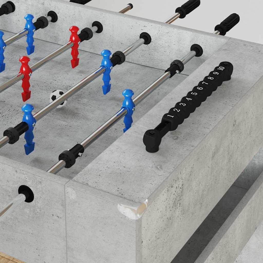 Fuzbal Stol Betonsko Siva 125 x 60,5 x 80 cm Konstruirano drvo