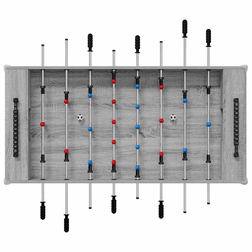Fuzbal Stol Sivi Sonoma 125 x 60,5 x 80 cm Konstruirano drvo