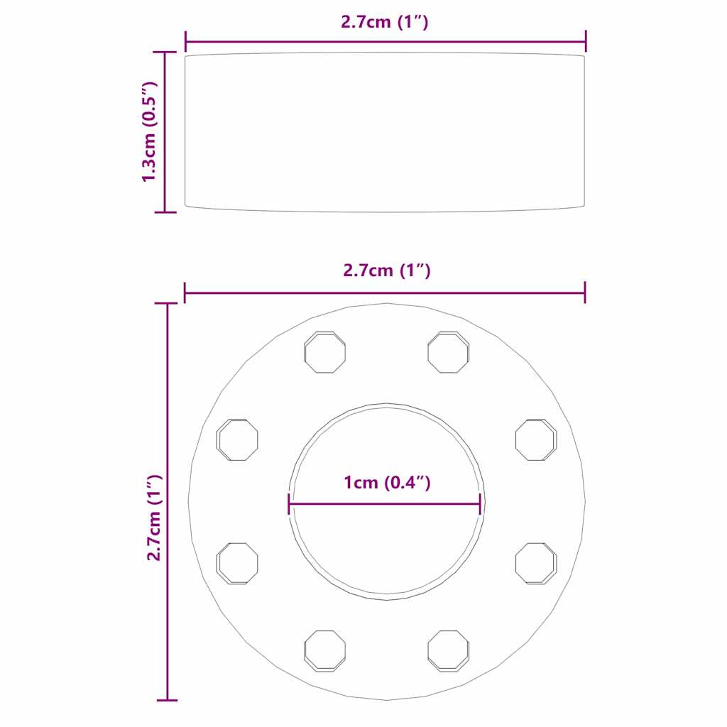 Bumpers za stonotni nogomet 16 pcs Crna 2,7 x 2,7 x 1,3 cm TPE