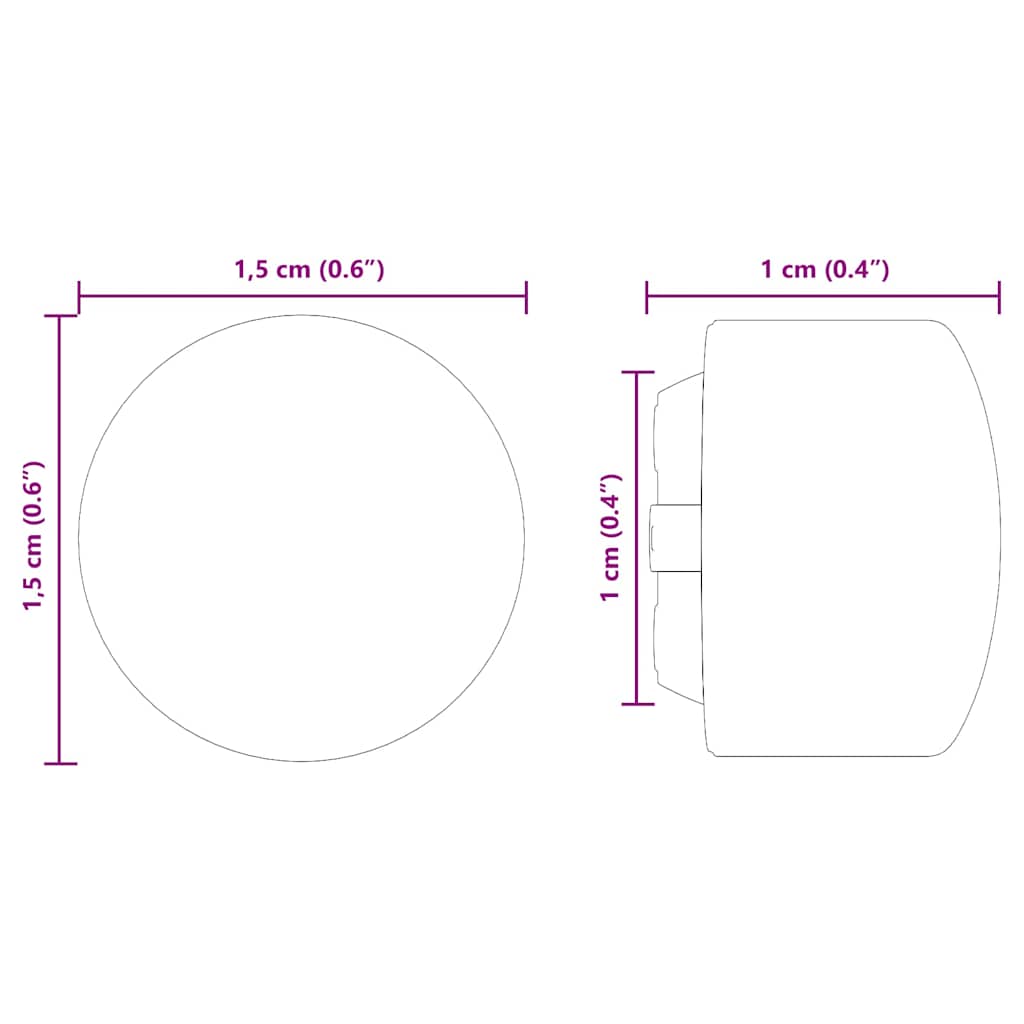 Kapice za odbojkašku stolicu 10 pcs Crna 1,5 x 1,5 x 1 cm PP