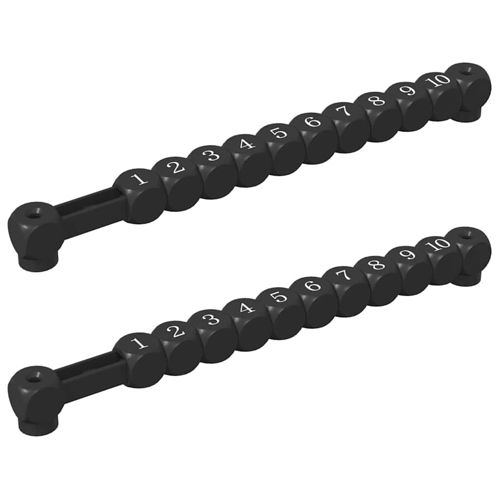 Kontrasti za nogometnu stolicu 2 pcs Crna 30 x 2,2 x 2,9 cm