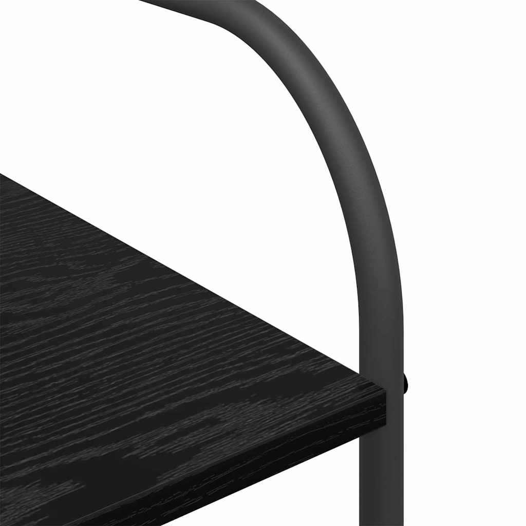 Stalak za odjeću Crna 120 x 44 x 160 cm Konstruirano drvo