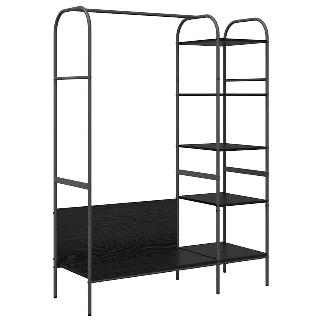 Stalak za odjeću Crna 120 x 44 x 160 cm Konstruirano drvo