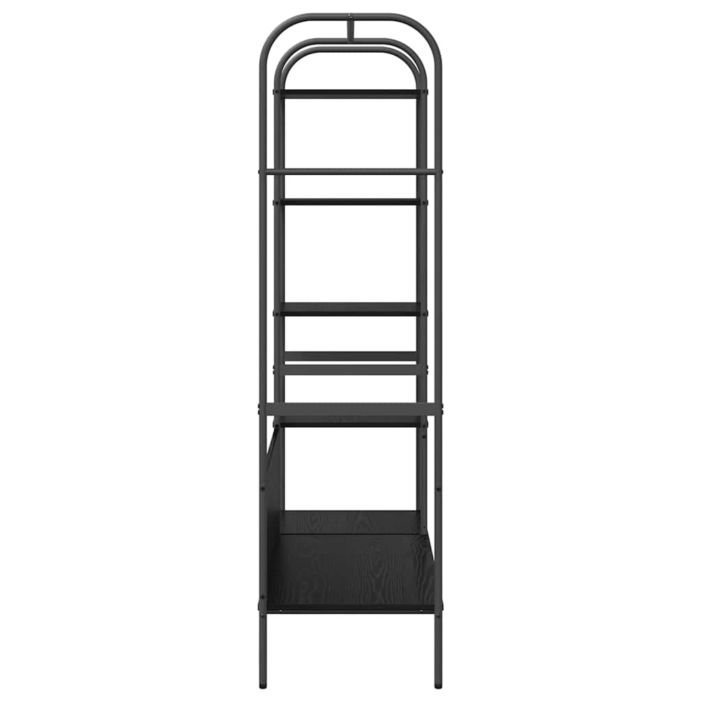 Stalak za odjeću Crna 120 x 44 x 160 cm Konstruirano drvo
