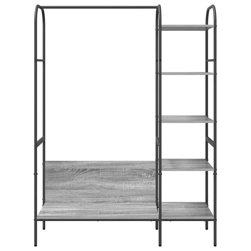 Stalak za odjeću Siva 120 x 44 x 160 cm Konstruirano drvo