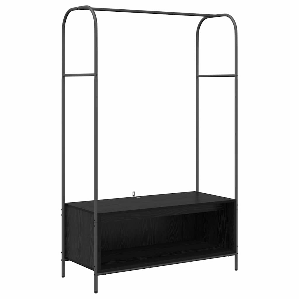 Stalak za odjeću Crna 100 x 44 x 160 cm Konstruirano drvo