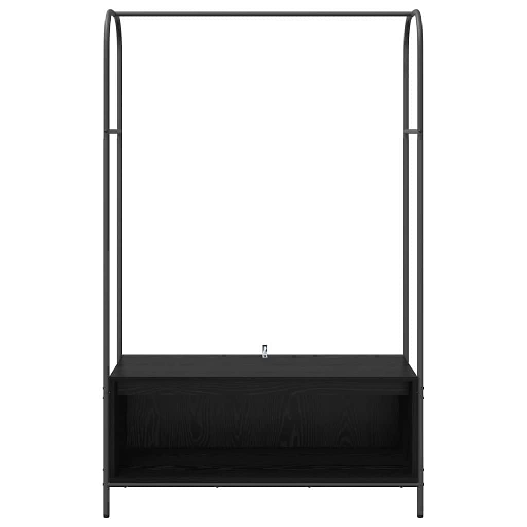 Stalak za odjeću Crna 100 x 44 x 160 cm Konstruirano drvo