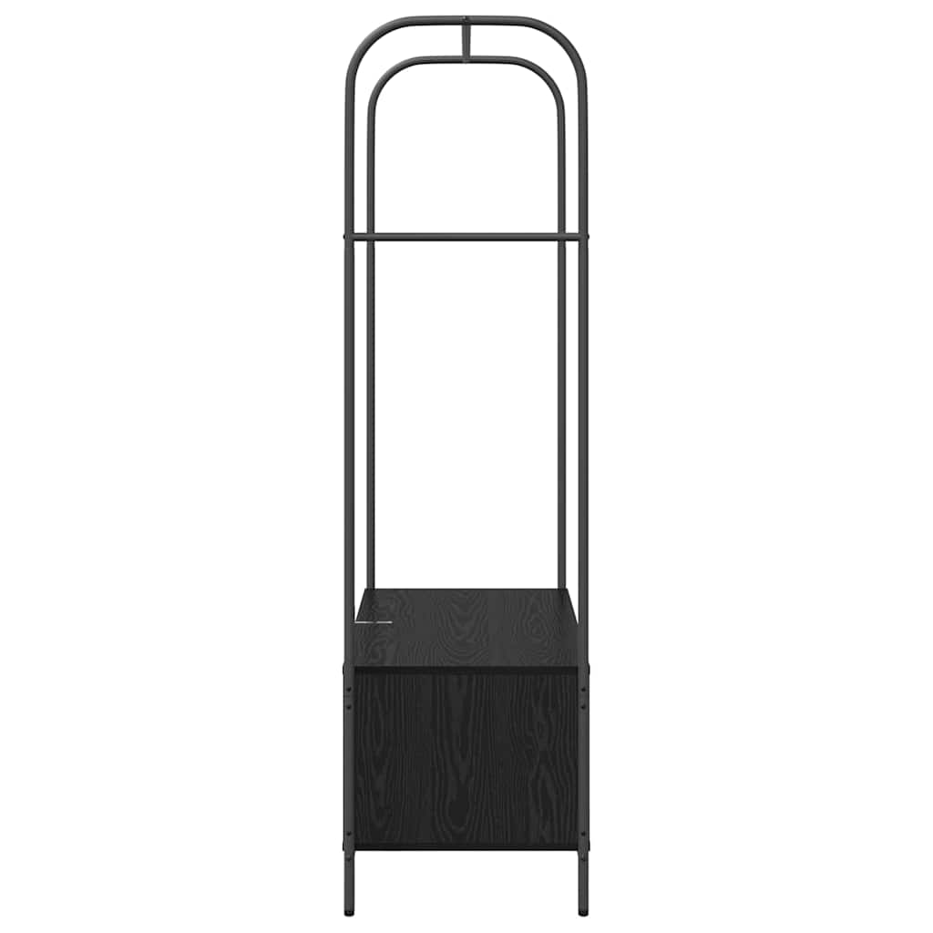 Stalak za odjeću Crna 100 x 44 x 160 cm Konstruirano drvo
