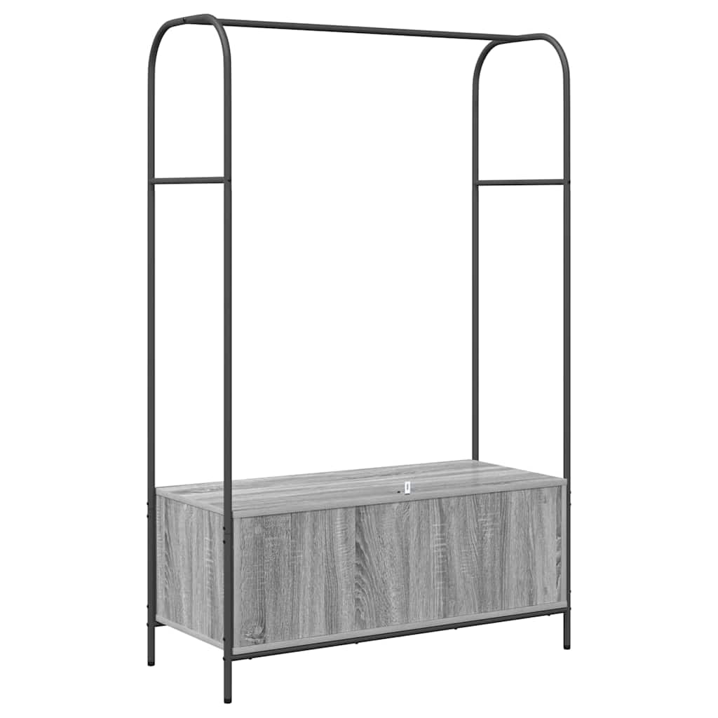 Stalak za odjeću Siva 100 x 44 x 160 cm Konstruirano drvo