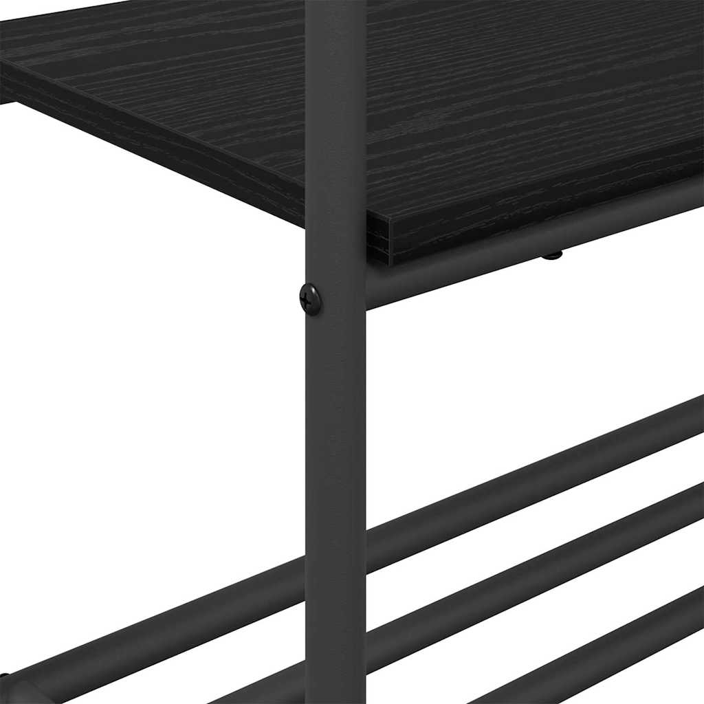 Stalak za odjeću Crni hrast 77 x 30 x 171 cm Konstruirano drvo