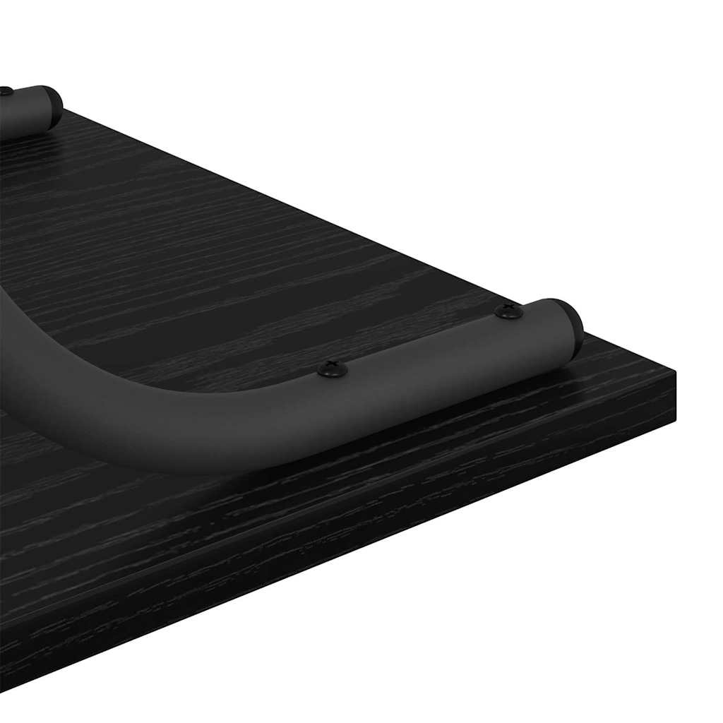 Konzolna stolica s policom Crni hrast 101 x 35 x 80,5 cm