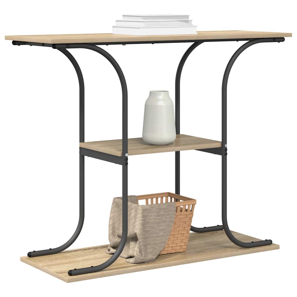 Konzolna stolica s policom Sonoma hrast 101 x 35 x 80,5 cm