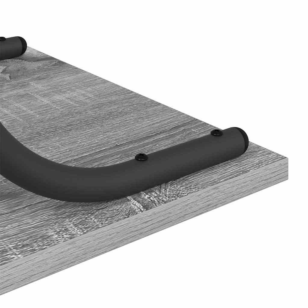 Konzolna stolica s policom Siva Sonoma 101 x 35 x 80,5 cm