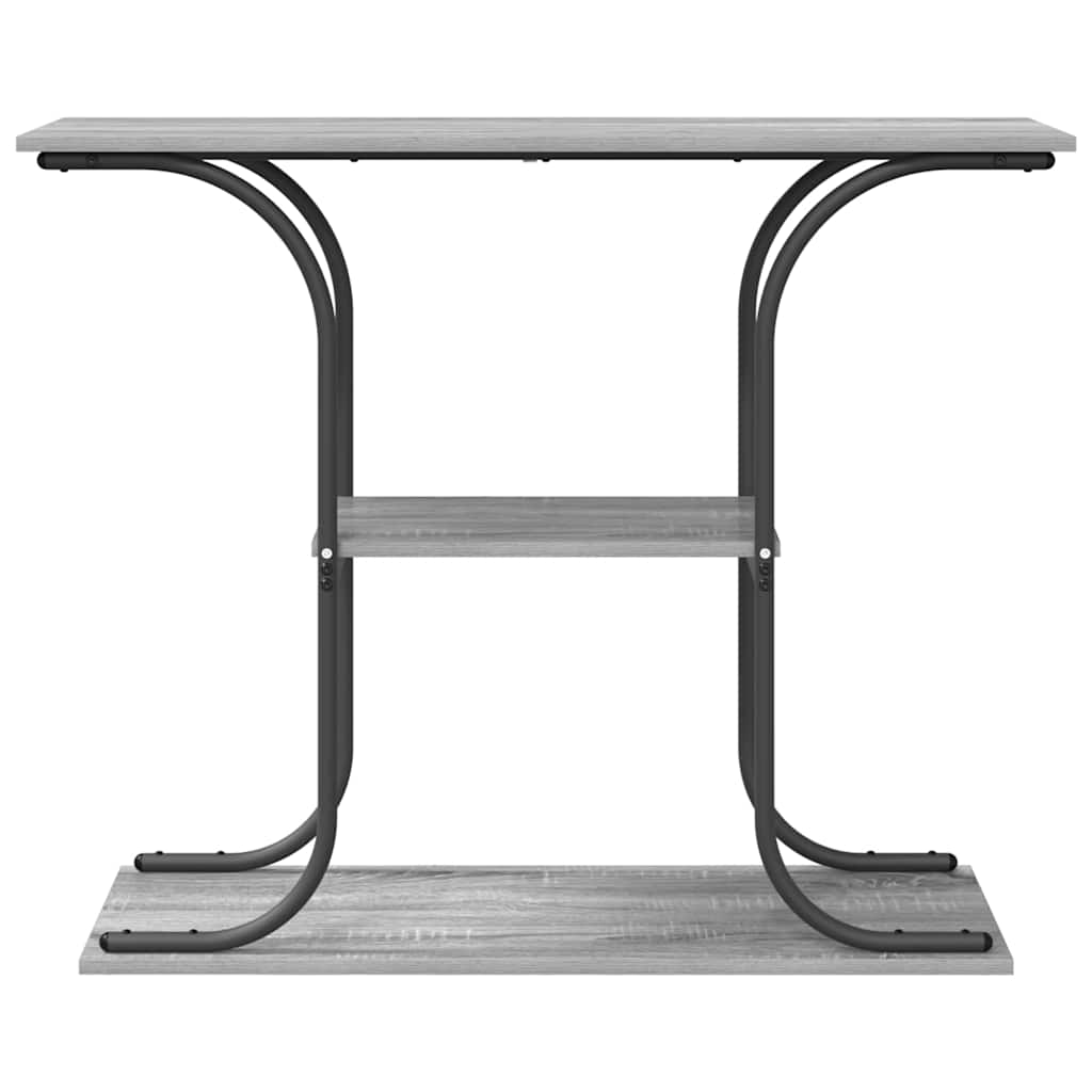 Konzolna stolica s policom Siva Sonoma 101 x 35 x 80,5 cm